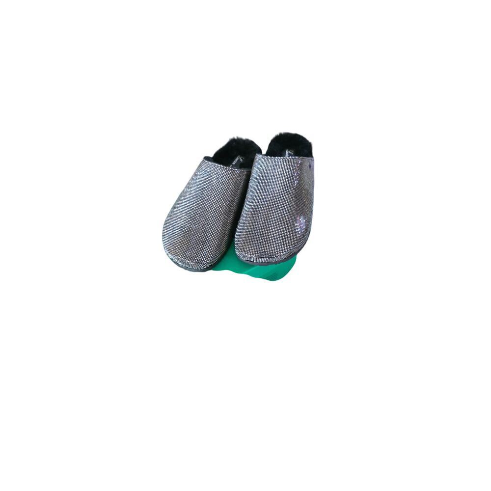 Lauren Lorraine Lizzy Clog Slides in Pewter